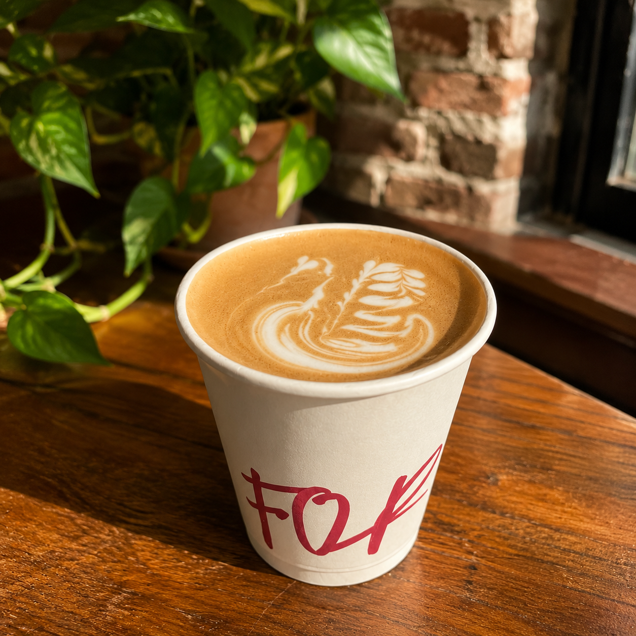 FOR latte with latte art